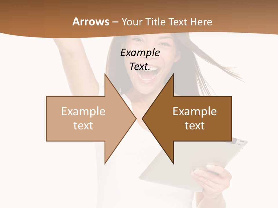 Pretty Joy Person PowerPoint Template