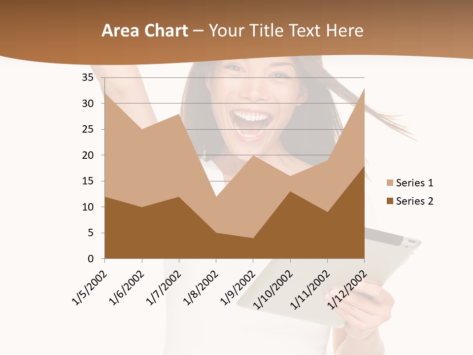 Pretty Joy Person PowerPoint Template