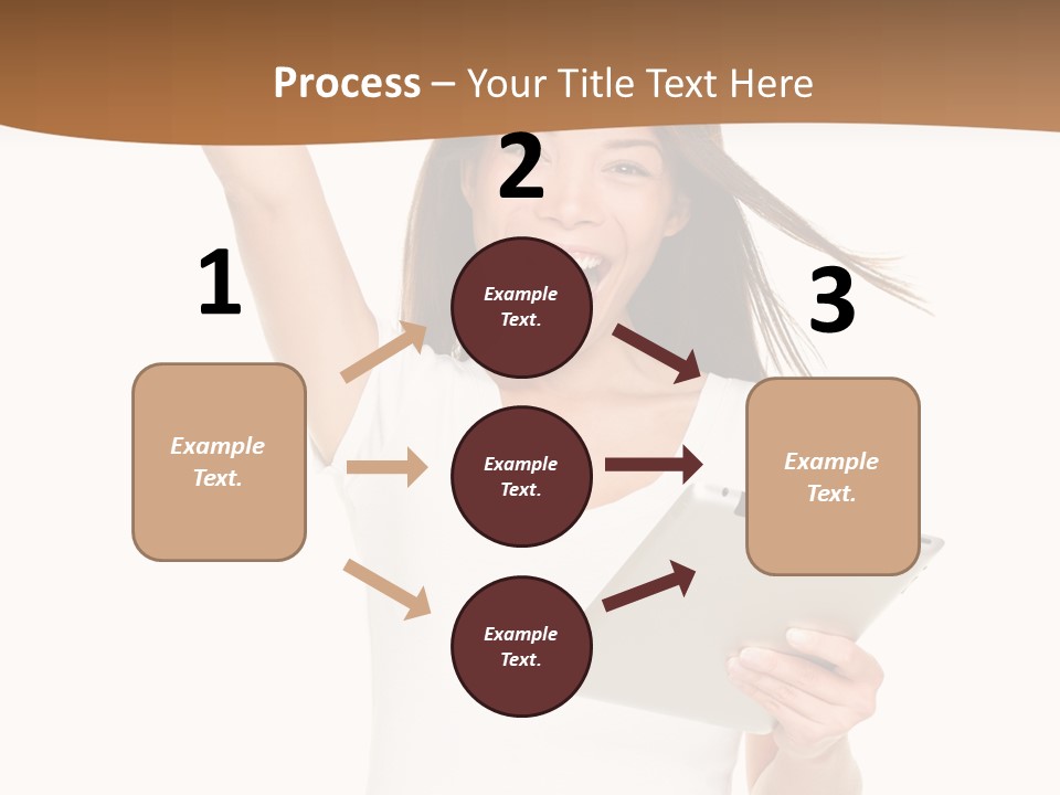 Pretty Joy Person PowerPoint Template