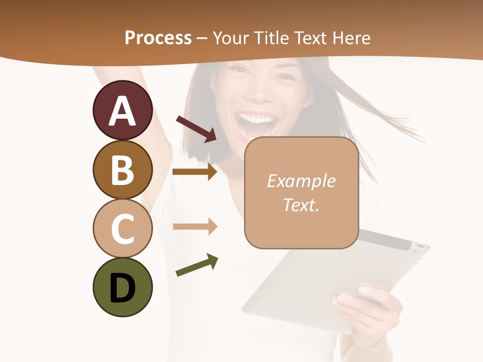 Pretty Joy Person PowerPoint Template