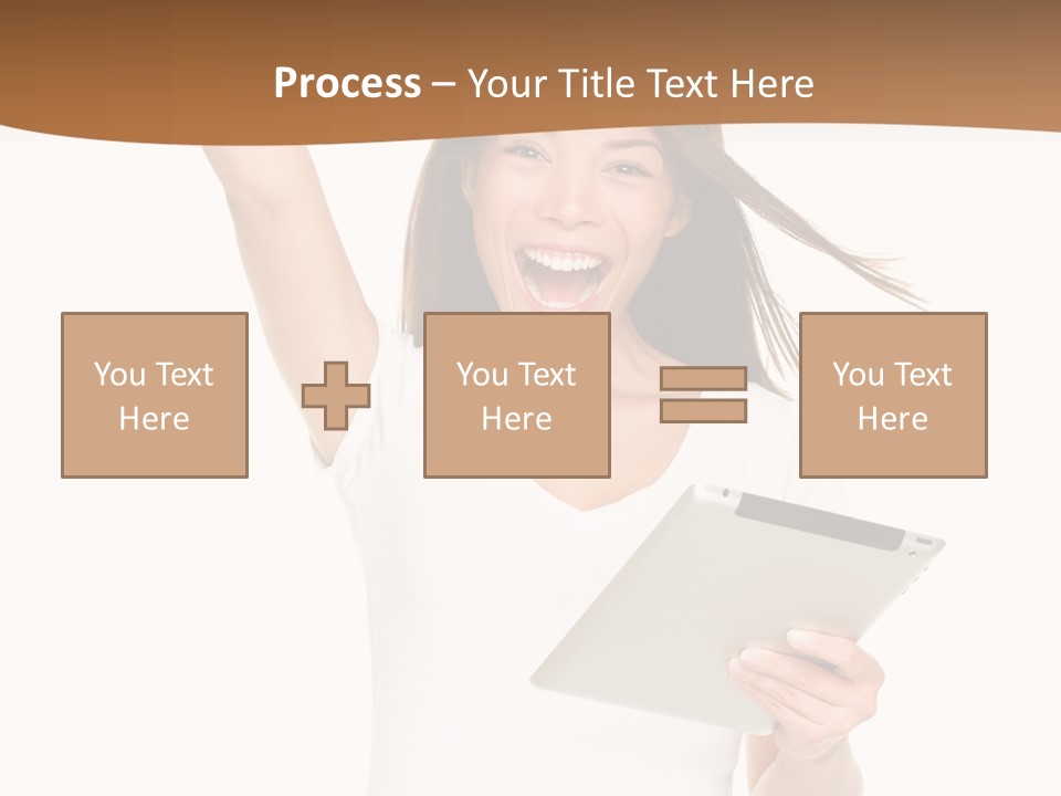 Pretty Joy Person PowerPoint Template
