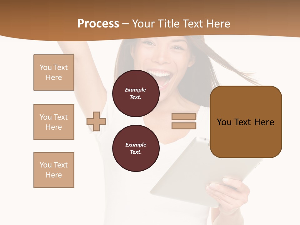 Pretty Joy Person PowerPoint Template
