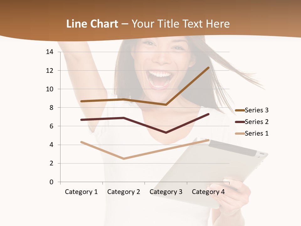 Pretty Joy Person PowerPoint Template