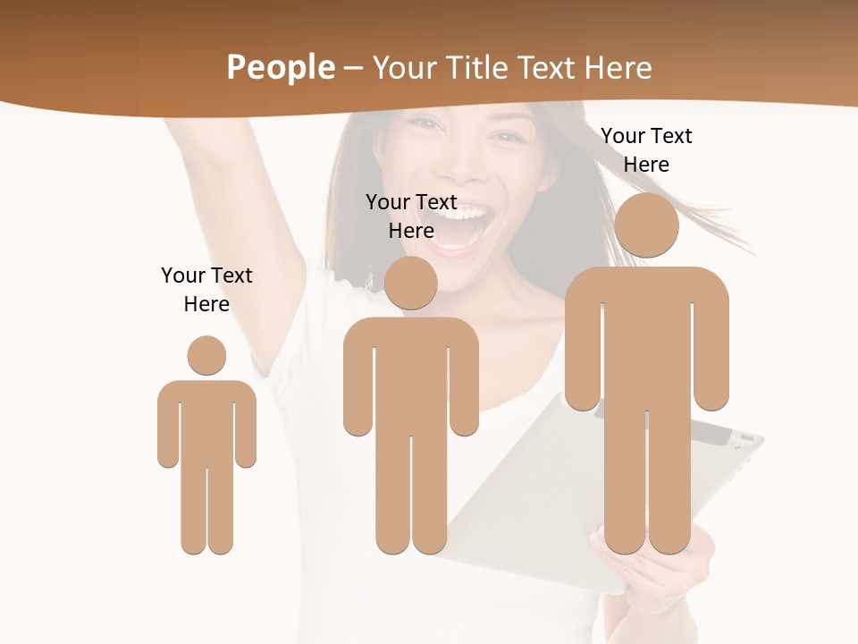 Pretty Joy Person PowerPoint Template