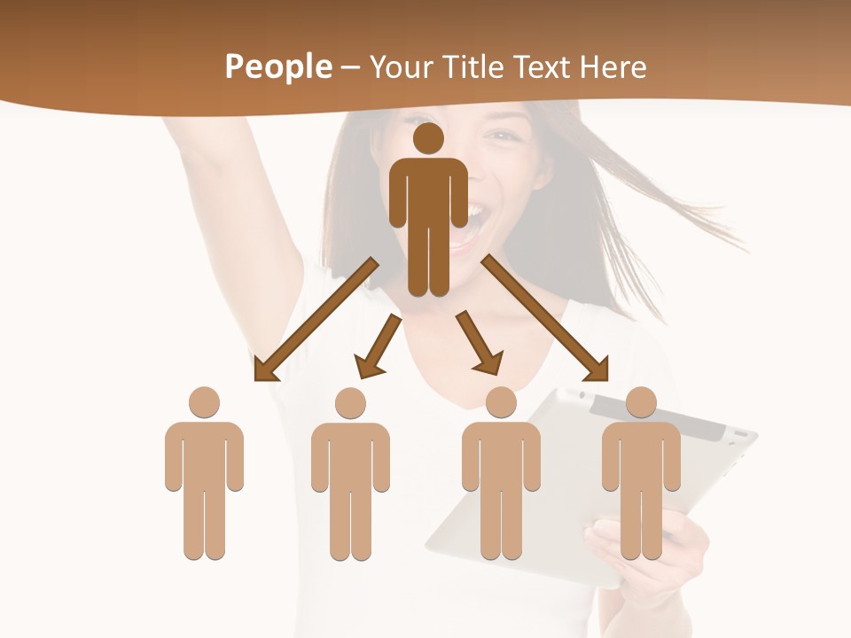 Pretty Joy Person PowerPoint Template