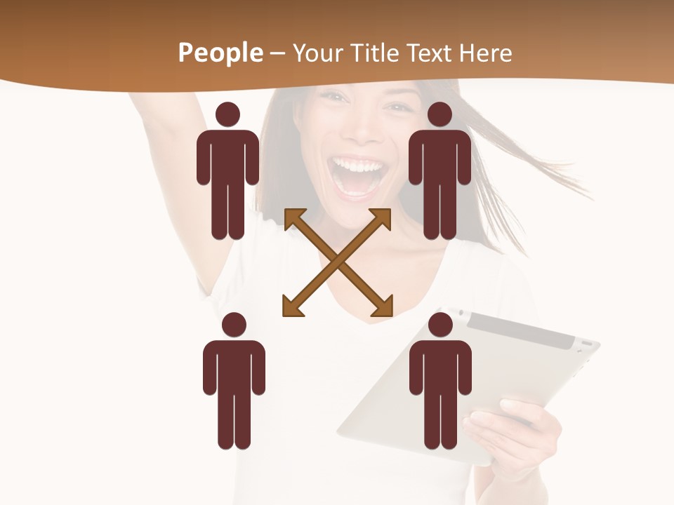 Pretty Joy Person PowerPoint Template