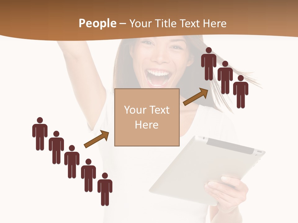 Pretty Joy Person PowerPoint Template