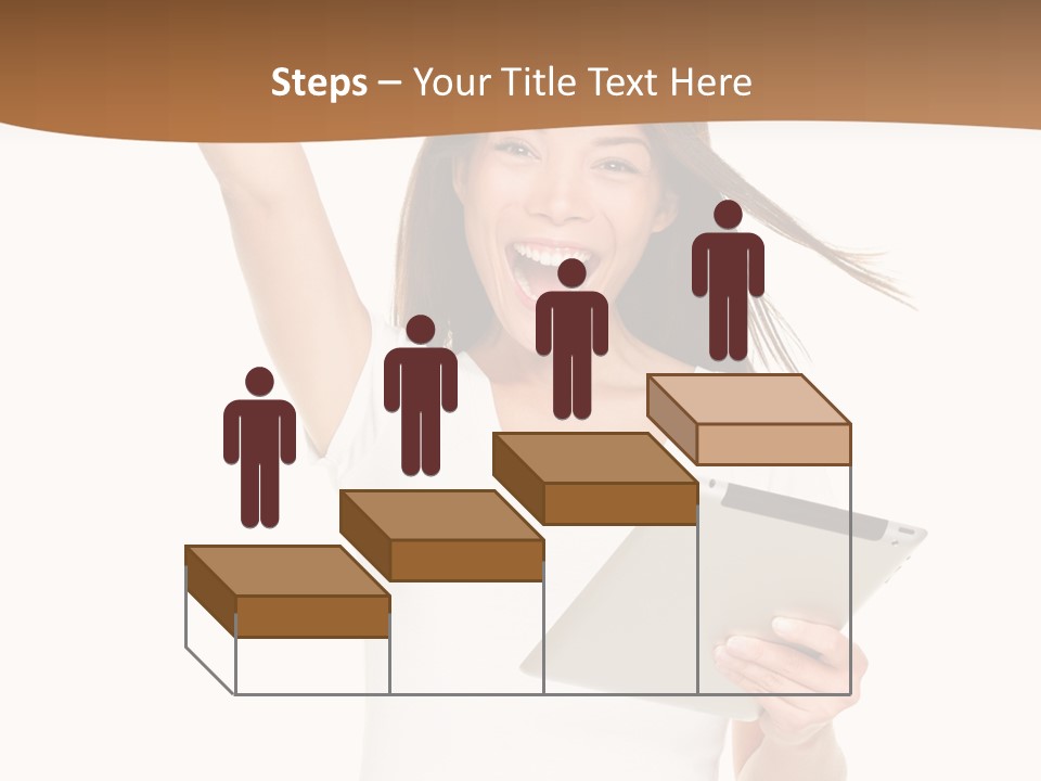 Pretty Joy Person PowerPoint Template