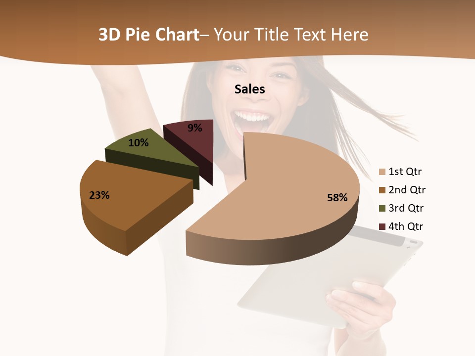 Pretty Joy Person PowerPoint Template