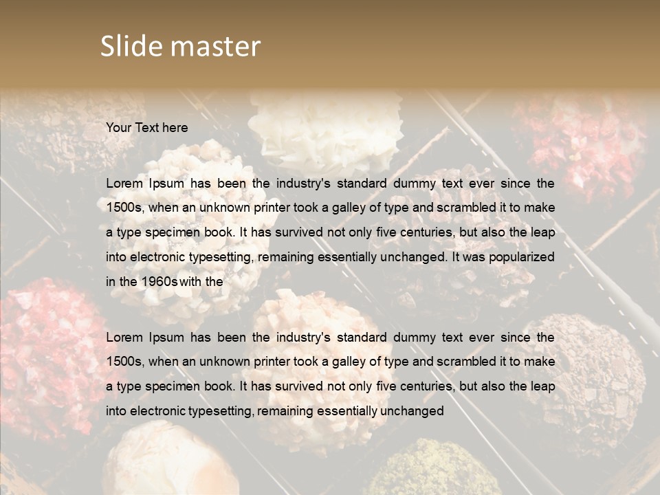 Gourmet Close Up Box PowerPoint Template