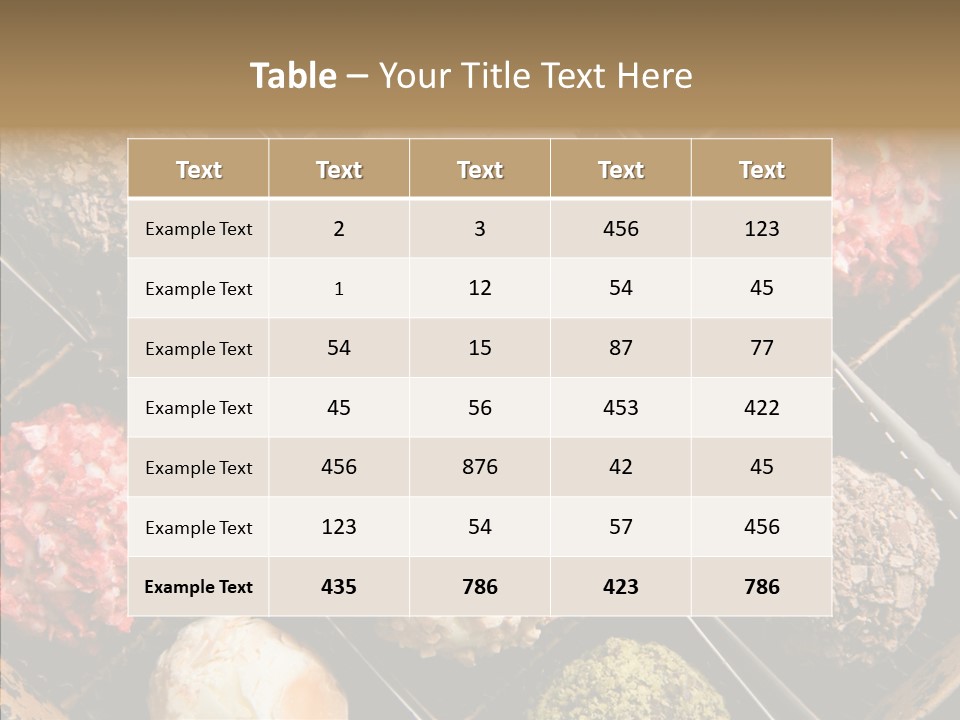 Gourmet Close Up Box PowerPoint Template