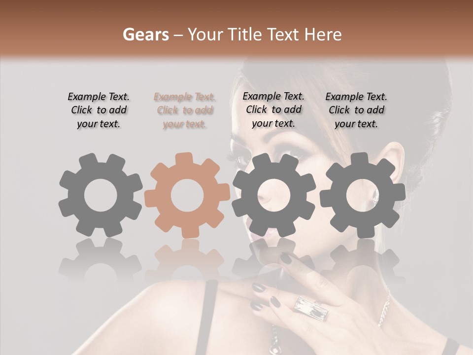 Hair Fingers Glamour PowerPoint Template