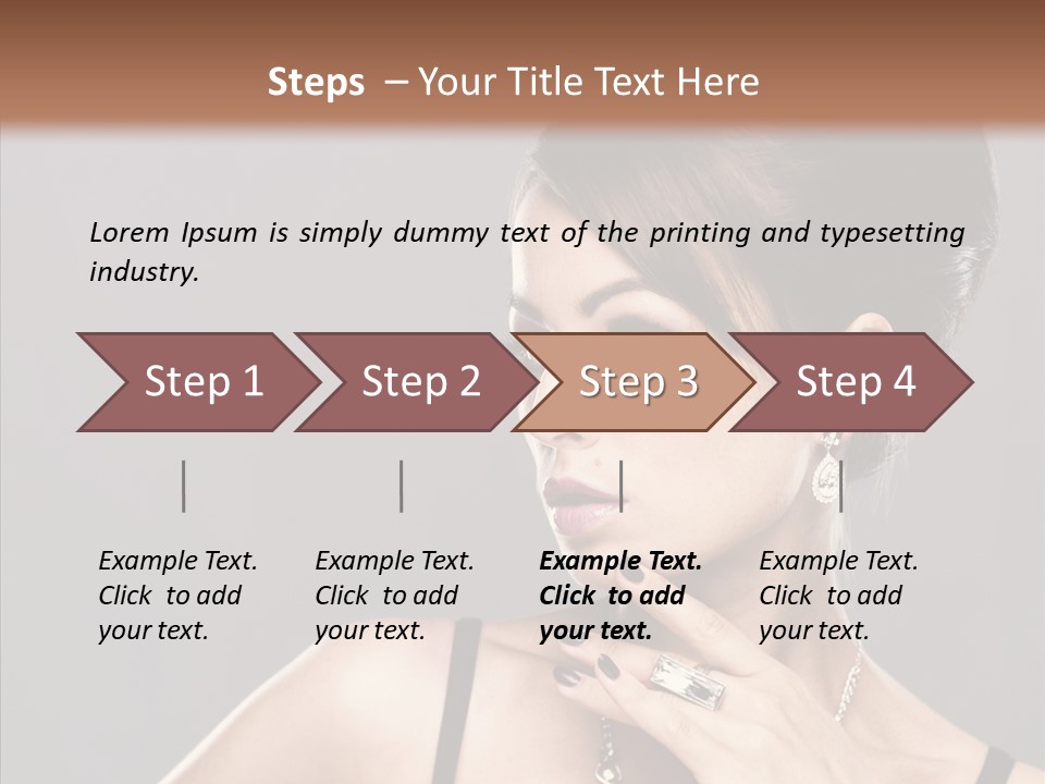 Hair Fingers Glamour PowerPoint Template