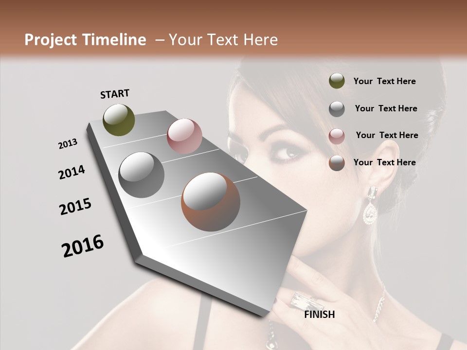Hair Fingers Glamour PowerPoint Template