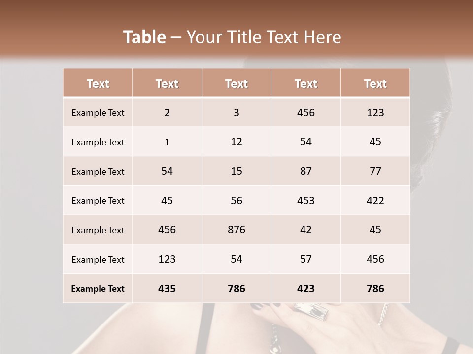 Hair Fingers Glamour PowerPoint Template