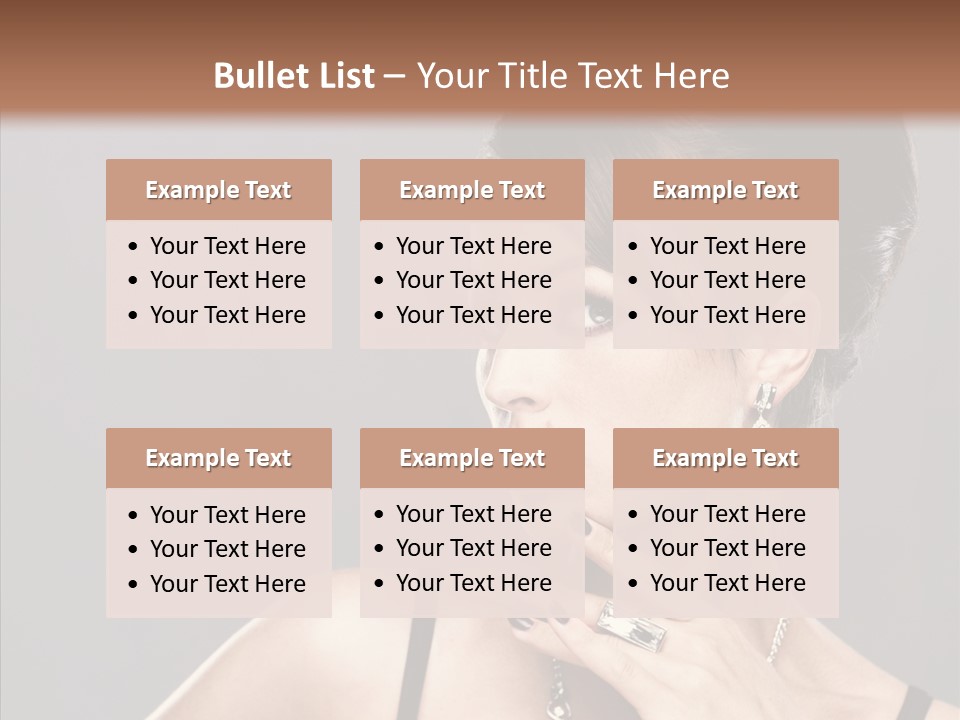 Hair Fingers Glamour PowerPoint Template