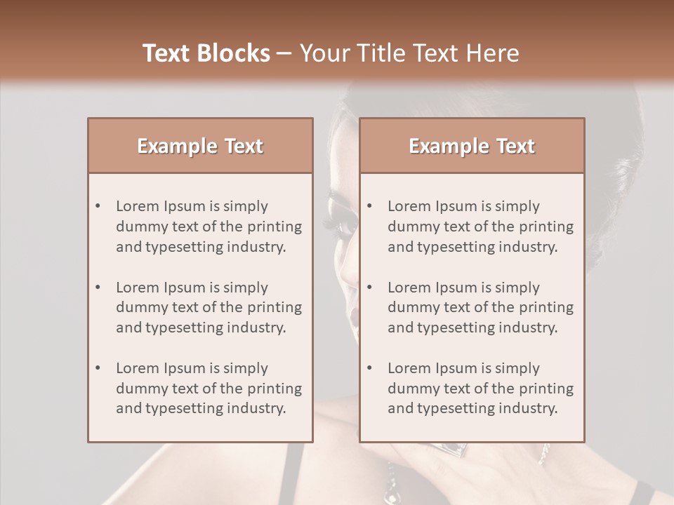 Hair Fingers Glamour PowerPoint Template