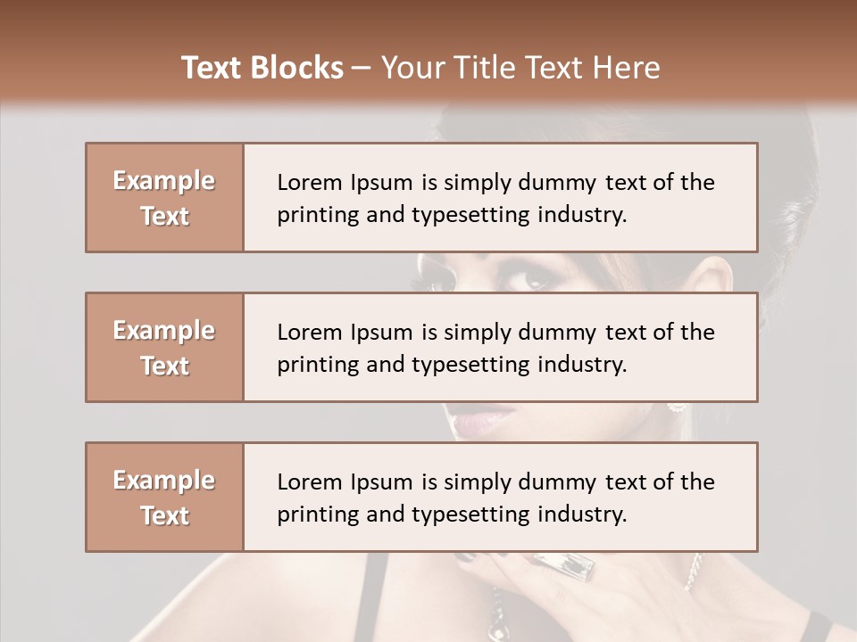 Hair Fingers Glamour PowerPoint Template