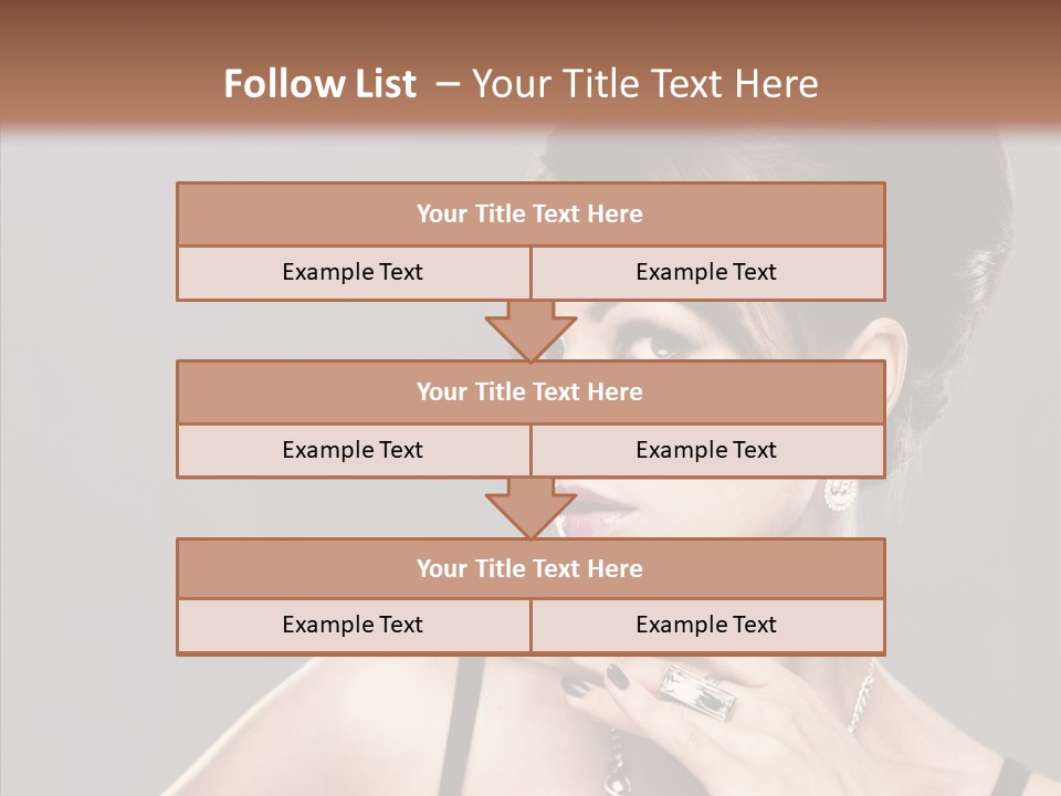 Hair Fingers Glamour PowerPoint Template