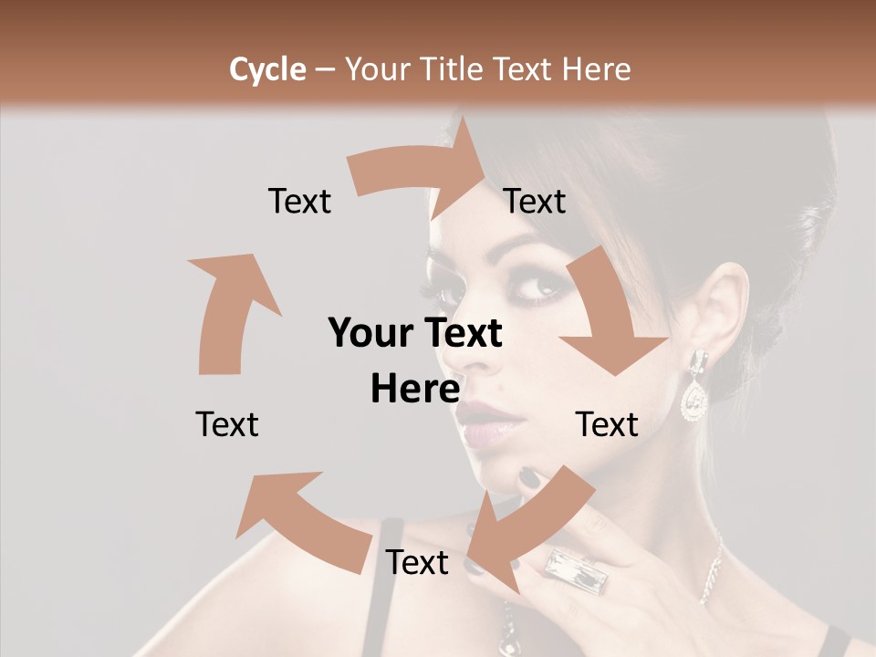 Hair Fingers Glamour PowerPoint Template