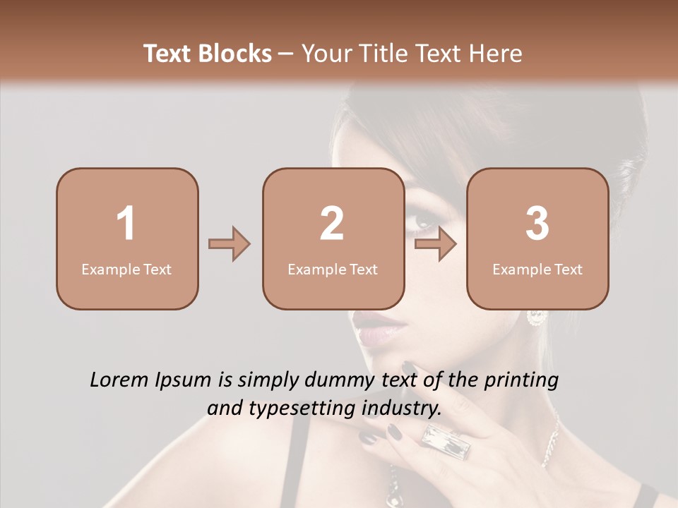 Hair Fingers Glamour PowerPoint Template