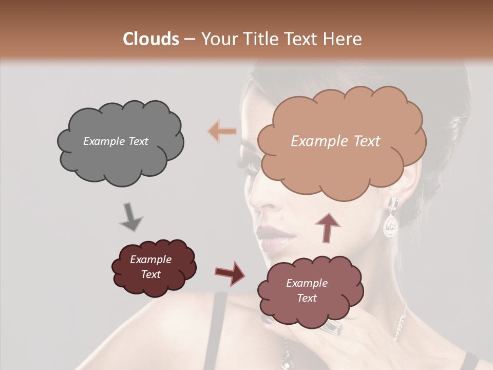 Hair Fingers Glamour PowerPoint Template