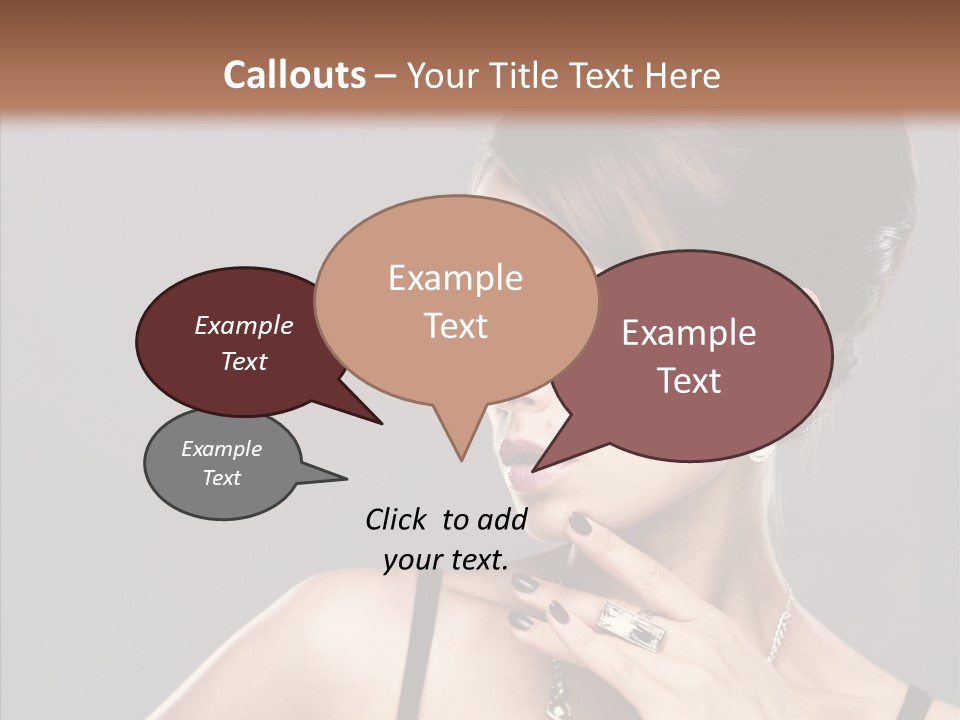 Hair Fingers Glamour PowerPoint Template