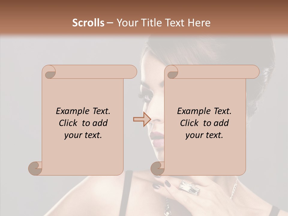 Hair Fingers Glamour PowerPoint Template