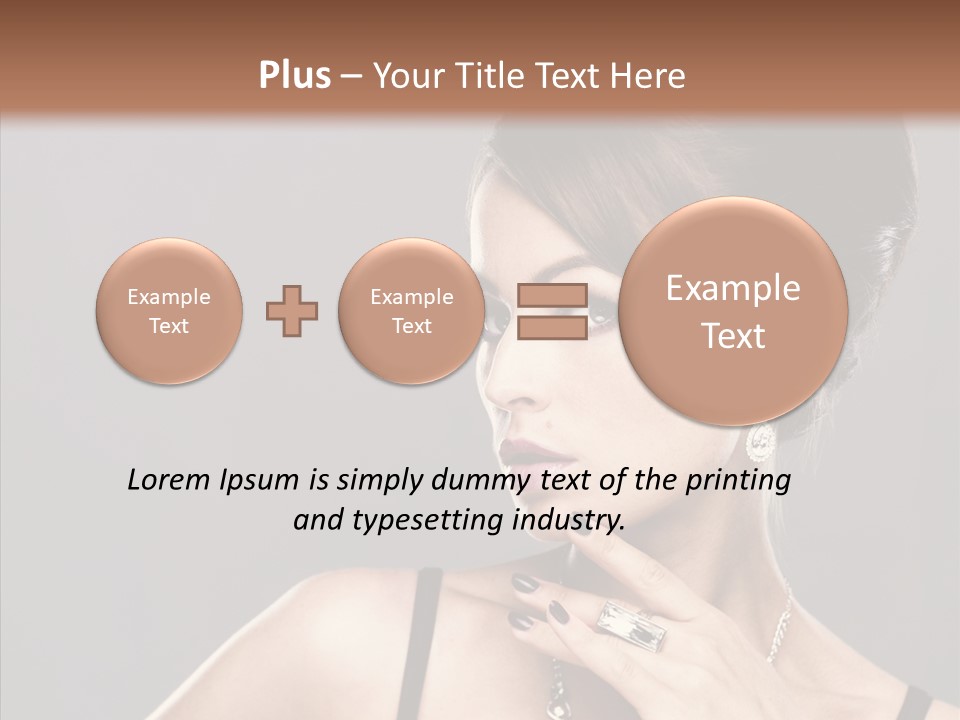 Hair Fingers Glamour PowerPoint Template