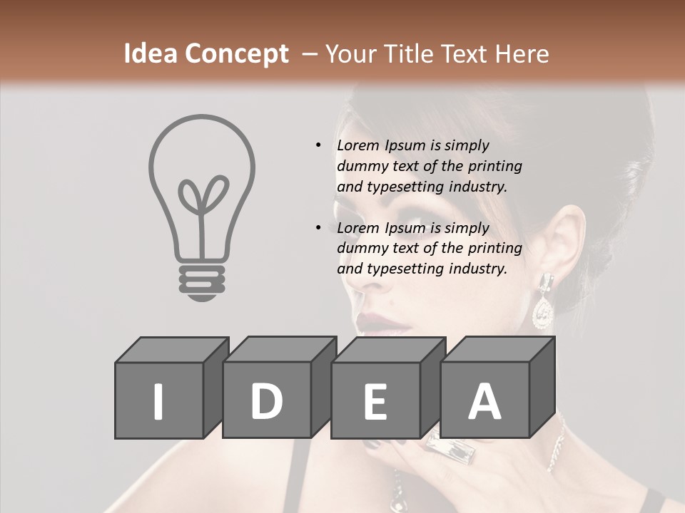 Hair Fingers Glamour PowerPoint Template