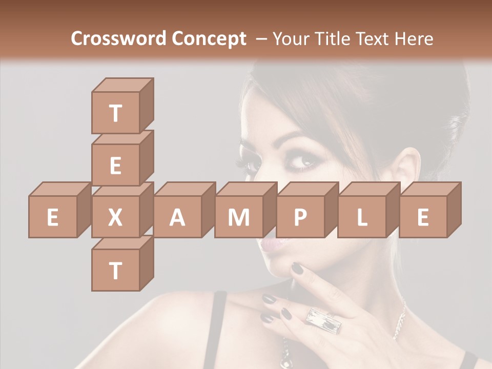 Hair Fingers Glamour PowerPoint Template