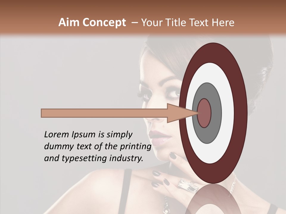 Hair Fingers Glamour PowerPoint Template