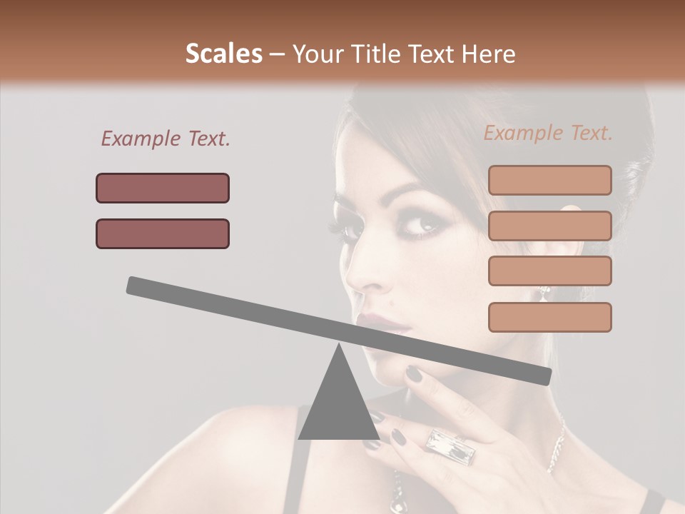 Hair Fingers Glamour PowerPoint Template