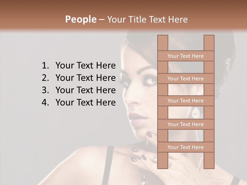 Hair Fingers Glamour PowerPoint Template