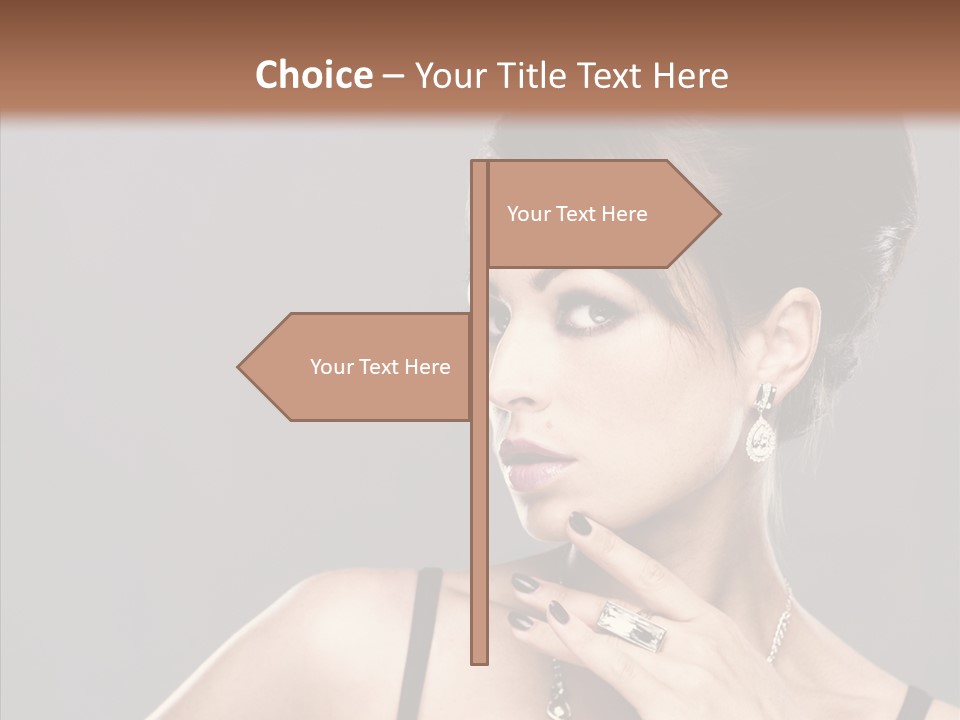 Hair Fingers Glamour PowerPoint Template