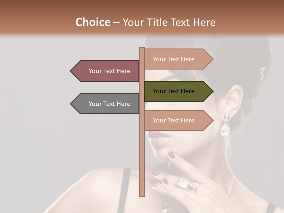 Hair Fingers Glamour PowerPoint Template