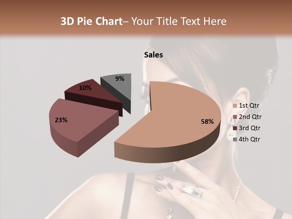 Hair Fingers Glamour PowerPoint Template