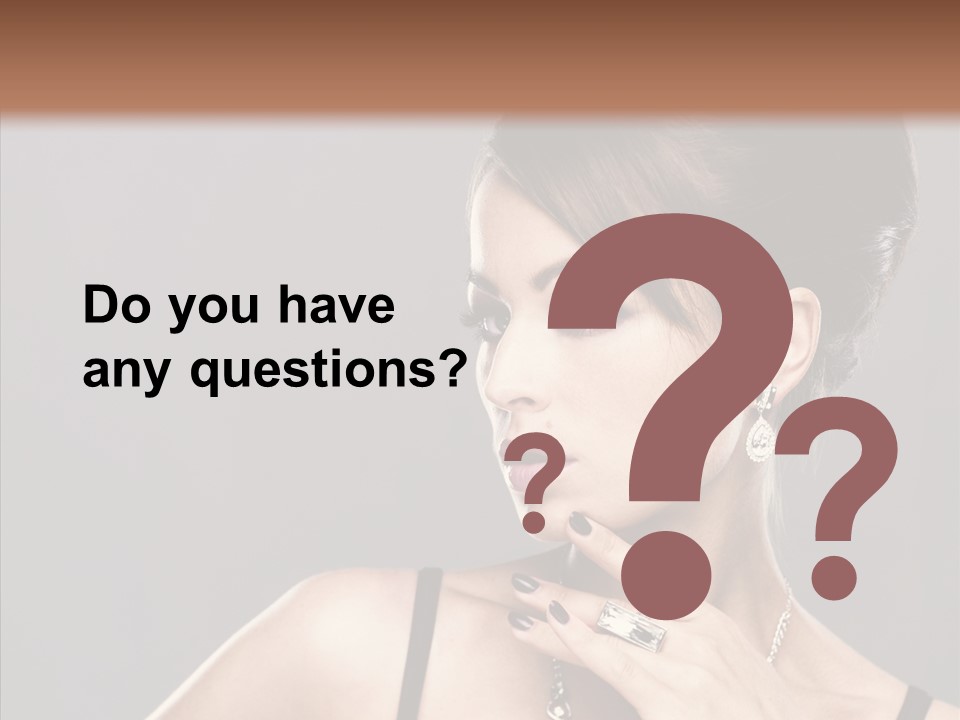 Hair Fingers Glamour PowerPoint Template