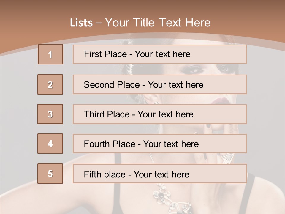 Sensuality Bright Beauty PowerPoint Template