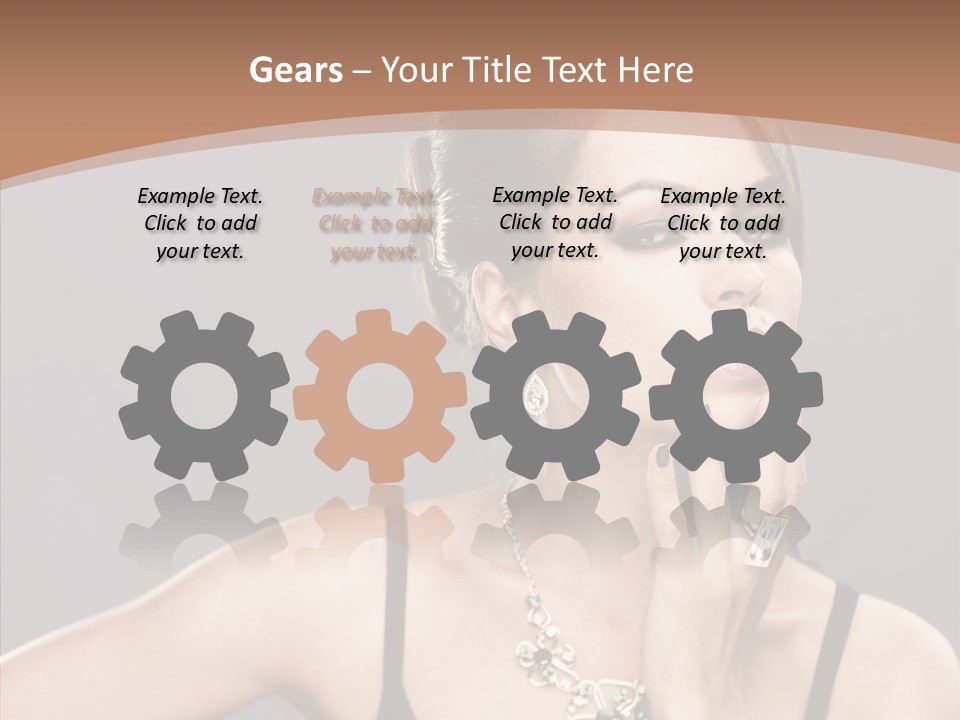 Sensuality Bright Beauty PowerPoint Template