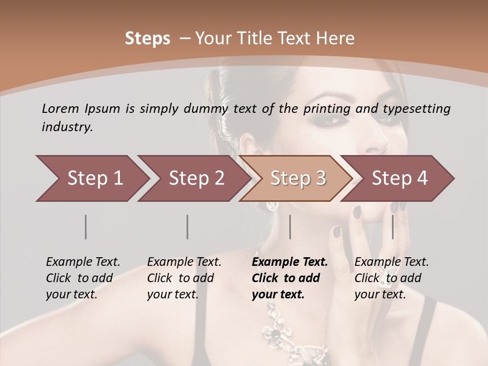 Sensuality Bright Beauty PowerPoint Template
