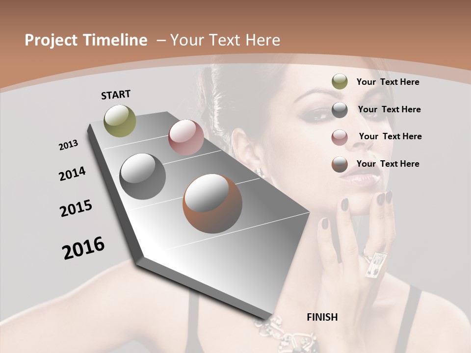 Sensuality Bright Beauty PowerPoint Template