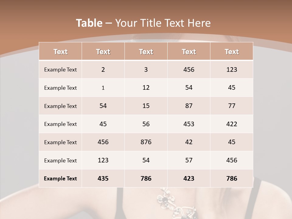 Sensuality Bright Beauty PowerPoint Template