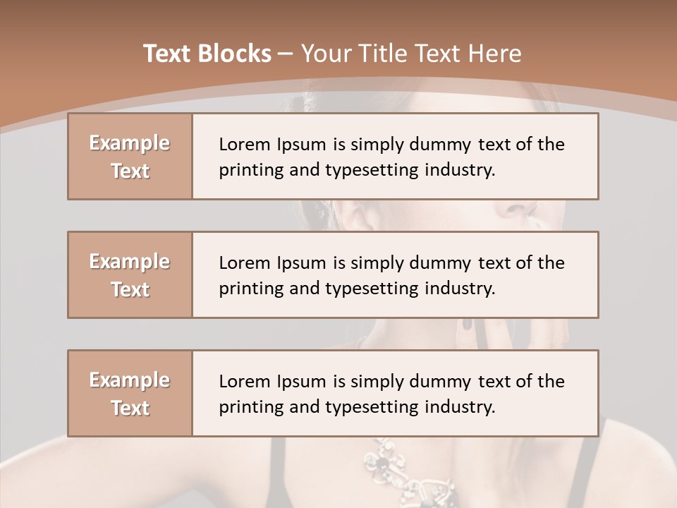 Sensuality Bright Beauty PowerPoint Template