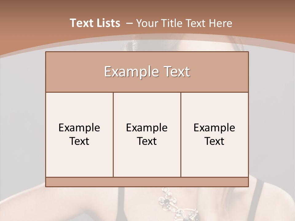 Sensuality Bright Beauty PowerPoint Template