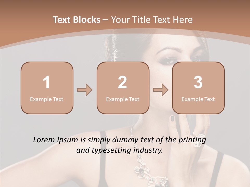 Sensuality Bright Beauty PowerPoint Template