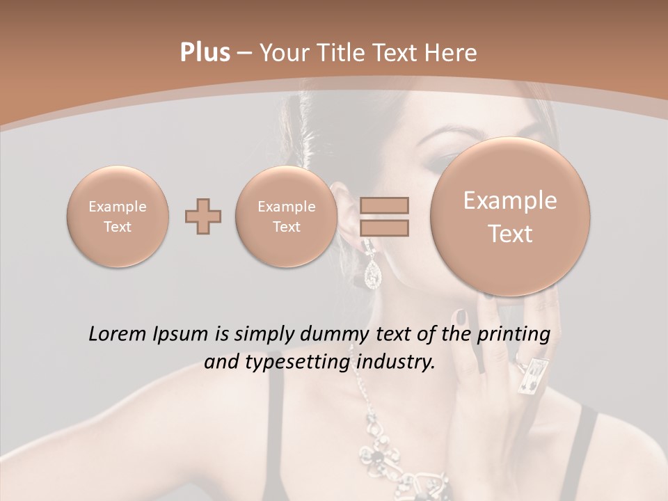 Sensuality Bright Beauty PowerPoint Template