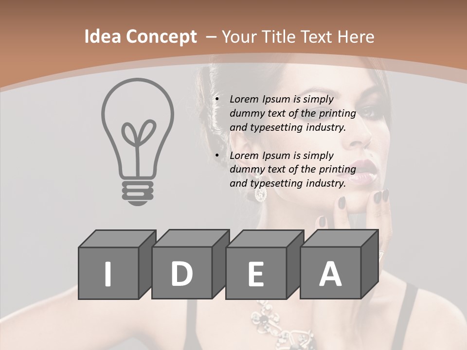 Sensuality Bright Beauty PowerPoint Template