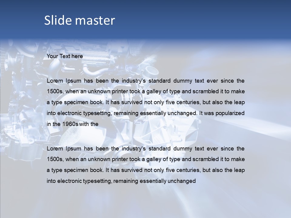 Fuel Technology Glimmer PowerPoint Template