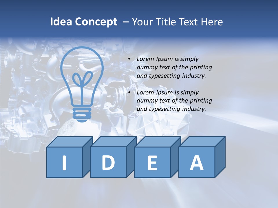 Fuel Technology Glimmer PowerPoint Template